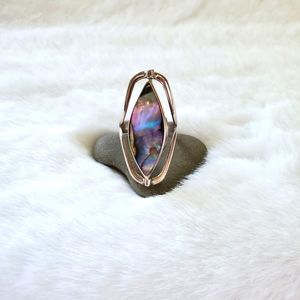Silver & semi-precious ring